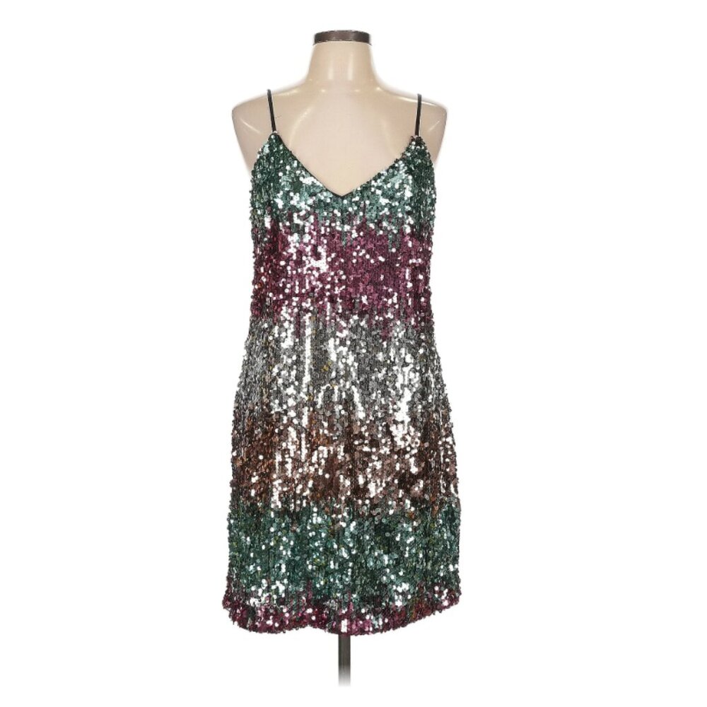 Express Sequin Detail Mini Dress